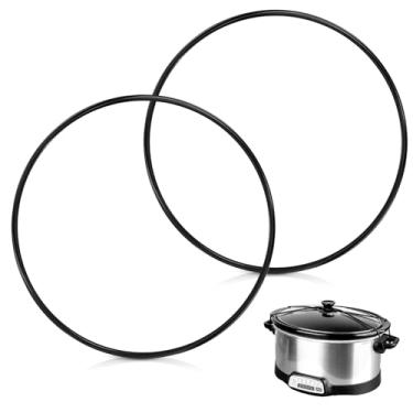 Imagem de doufuhua Trava De Tampa Panela, Alça Silicone Para Substituição Em Panela Barro Hamilton Beach, Suporte Elétrica 7 Litros E 8 Panelas Elétricas Programáveis, Pretas, 2 Peças