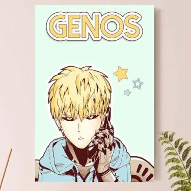 Imagem de Placa Quadro Decorativo On.e Pu.nch Man - Ge.nos (Genos_03)