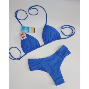 Imagem de Biquini Cortininha Com Calcinha Fio Duplo Borboleta - Nayklê Moda Prai