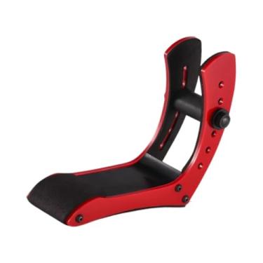 Imagem de Dynwave Apoio para os pés de guitarra elétrica, suporte portátil, ergonômico, apoio para os pés de guitarra para performance em palco, músico, Vermelho
