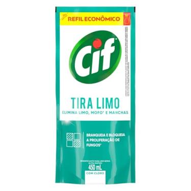 Imagem de Cif Desinfetante Para Uso Geral Tira-Limo Com Cloro Sachê 450Ml Refil Econômico