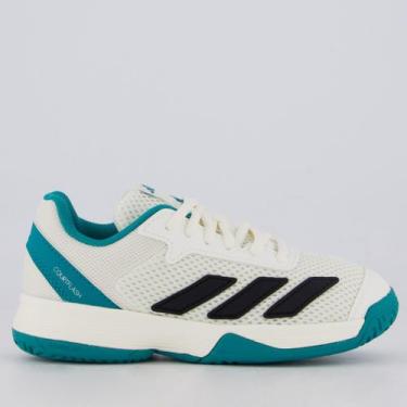 Imagem de Tênis Adidas Courtflash Infantil Branco, 38
