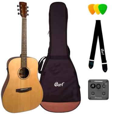 Imagem de Violão elétrico cort aço folk earth earth 60f open pore c/ bag