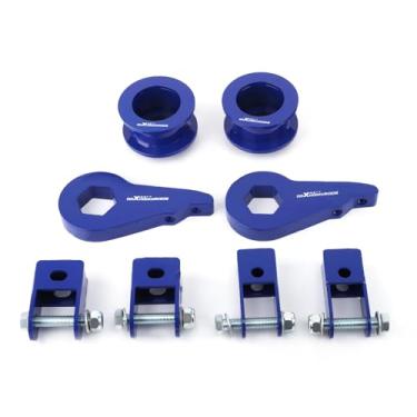 Imagem de maXpeedingrods 3" Front & 2" Rear Lift Leveling Kit for 2000-2006 Chevy Avalanche Tahoe Suburban Yukon Escalade 6-Lug Truck, with Front Rear Shock Extenders