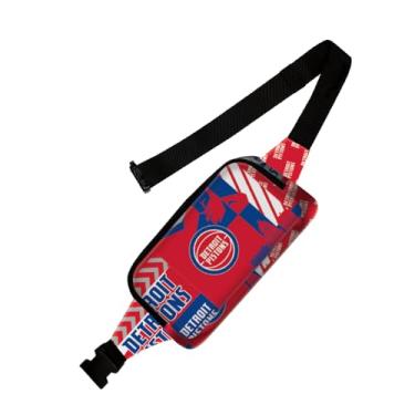 Imagem de Pochete Detroit Pistons – Bolsa de cintura ajustável para viagens e esportes