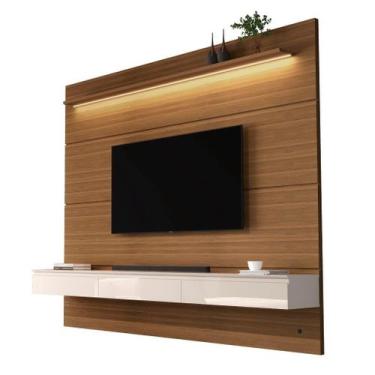 Imagem de Home Suspenso NT 1.80m Com LED Para TV Até 75'' Polegadas Cor Nogueira
