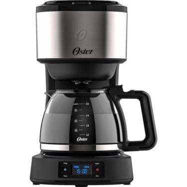 Imagem de Cafeteira Oster Digital Ellegance Inox Preta 800w Programavel 220V