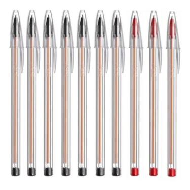 Imagem de Caneta Esferográfica Bic Fina 0.8mm Kit C/10 Unidades