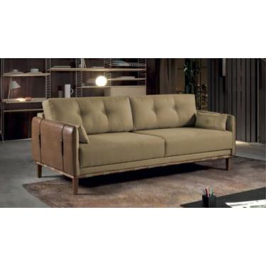 Imagem de Sofá Living Veludo - Marrom 1,80m - Ferreira Estofados