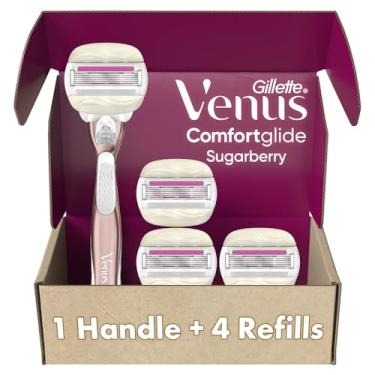Imagem de Lâminas de barbear Gillette Venus Comfortglide com recargas Olay Sugarberry
