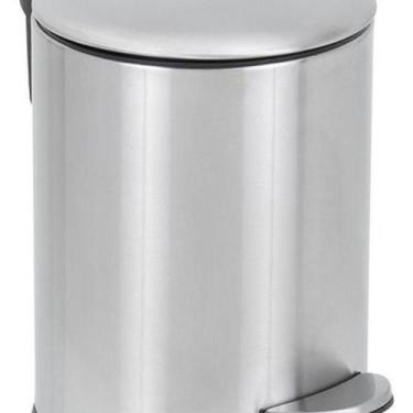 Imagem de Lixeira De Chão Para Banheiro 3L Inox 24X24X17Cm - Redonda - Aemaxx