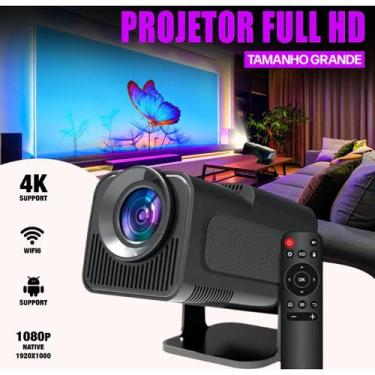 Imagem de Projetor HY320 Mini 4K  Android 13, Wi-Fi, Bluetooth, Portátil para Ci