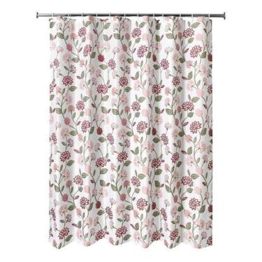 Imagem de Cortina De Banho Flores 12G 180X180 Cm - Just Home Collection