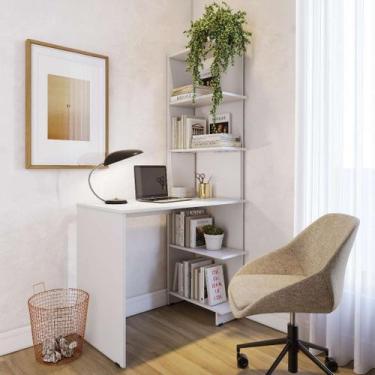 Imagem de Escrivaninha com Livreiro Eccos Compacta Home Office Estudo - Potenza,
