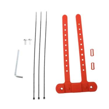 Imagem de menolana Suporte para suporte de garrafa de bicicleta Base de montagem Adaptador de silicone leve e estável para de garrafa para estrutura de canote de selim, Vermelho