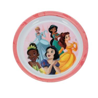 Imagem de Prato Fundo Infantil Melamina 21cm Princesas Disney - Tuut