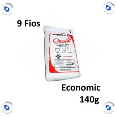 Imagem de Compressa de Gaze 9 Fios Não Estéril (Economic) (140g) - Clean