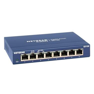 Imagem de Interruptor Ethernet Gigabit sem gestão Netgear de 5 portas, 8 portas, Azul, 8 port