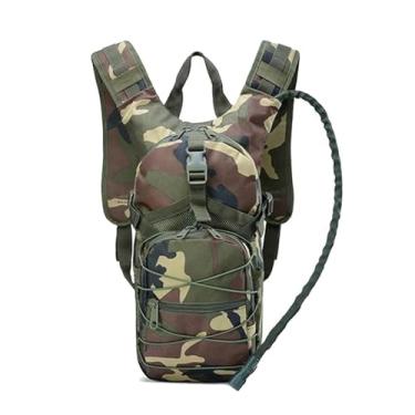 Imagem de Mochila Leve Caminhadas, Mochila De Hidratação Para Campismo E Caminhadas Ao Ar Livre Com Reservatório Água De 3 Litros, Assalto Militar À Prova Dágua Sobrevivência, Para Trekking, Trilhos(F)