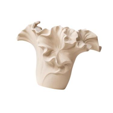 Imagem de IEUDNS Vaso de cerâmica para flores, vaso de porcelana fosca, elegante suporte para plantas, arranjo floral para mesa de casamento, decoração de fazenda, Style B