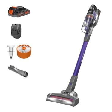 Imagem de BLACK+DECKER Aspirador de pó Powerseries Extreme Cordless Stick para animais de estimação, roxo (BSV2020P)