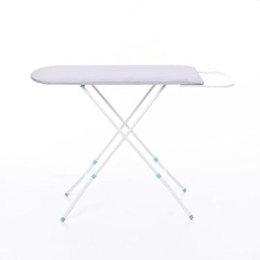 Imagem de Tabua de Passar Roupa Com Suporte para Ferro Tecido Termico Mesa Passadeira