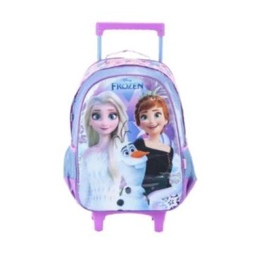 Imagem de Mochila com rodas escolar Frozen Elsa Anna e Olaf Xeryus 13180