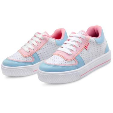 Imagem de Tênis Infantil Feminino Colorido Menina Casual Gatatuya - Gatatuya , C