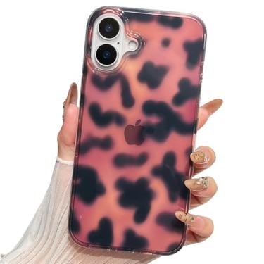 Imagem de Jmltech Capa para iPhone 16 Plus Cheetah Leopard Cute Girly Women Clear Shockproof Protective Iridescente Estética Trendy Phone Cases