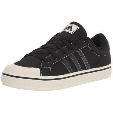 Imagem de adidas Bravada 2.0 Lifestyle Skate Tênis de lona masculino, Preto/Preto/Branco, 38
