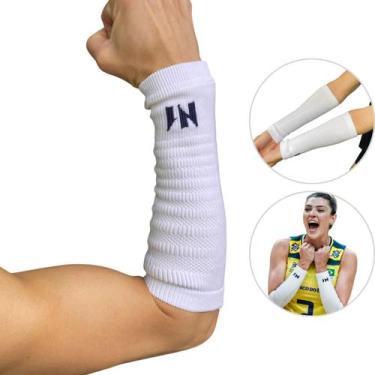 Imagem de Manguito Curto Protetor de Antebraço N1 Sport Proteção UV50+ Branco, G