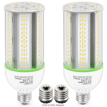 Imagem de Lâmpada LED de espiga de milho de 40 W, equivalente a 400 W, luz do dia de 5000 K, base E26/e39, 5600 lúmens - substitui halogêneo/halogêneo metálico, para iluminação de celeiro, loja, varanda