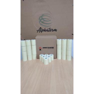 Imagem de Bobina Térmica Alphaterm 80x30 amarela c 30 un ideal pdv compatível cu