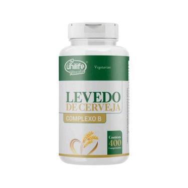 Imagem de Levedo de Cerveja Complexo B 400 Comprimidos 450mg Vegano Unilife, Sem