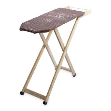 Imagem de Tábua de Passar Roupas Tradicional C/Suporte Para Ferro Reforçada