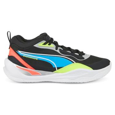 Imagem de PUMA Playmaker Pro Jet Black/Lime Squeeze 8 D (M)