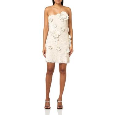 Imagem de HALSTON Paillette feminina de couro Farren Mini, marfim, Marfim, 10