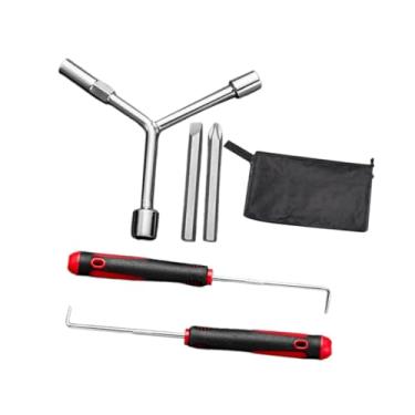 Imagem de IEUDNS Desmontador de pulsador de máquina de lavar, chave em Y, ferramentas de remoção, gancho de pulsador de manutenção leve e compacto, 5 Peças