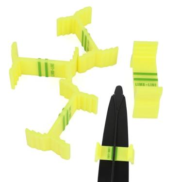 Imagem de AMEYXGS Módulo de ajuste de linha central de membros de arco recurvo detector de calibração calibradores de membros de arco recurvo preto alinhamento de tiro central (amarelo)