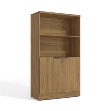 Imagem de Armário Versátil com Nicho 2 PT Marrom 161 cm - Kappesberg