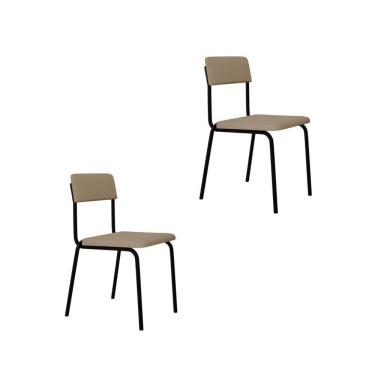 Imagem de Cadeira Fit Fixa C/4 Pes 475 X 505 X 810 Mm C/2 Un. Corriente Areia Corriente Areia