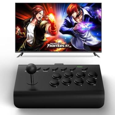 Imagem de Koiiko Arcade Fight Stick Joystick for Switch/PS4/PS3/PC/Tablet/iOS/Android Game Controller, with Turbo/Macro Functions, Emulators for Classic Gaming, Street Fighter IV CE, NeoGeo, Sega, Big Gamepad