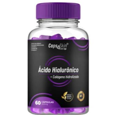 Imagem de Caps 4Skin Acido Hialoronico com Colageno Hidrolisado 1 Pote - Caps4Sk