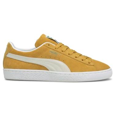 Imagem de Puma Sapato masculino cl ssico XXI camur a, Mel Mustard/Puma Branco, 8.5