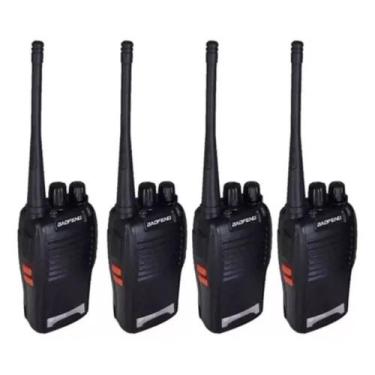Imagem de Kit 4 Radios Comunicador Baofeng 777s 16canais Profissional frequência