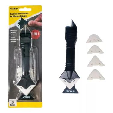 Imagem de Espátula Removedora E Aplicadora De Silicone Rejunte 3 Em 1