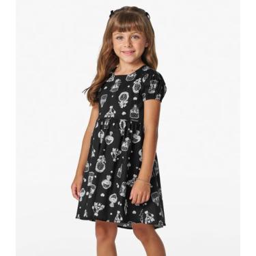 Imagem de Vestido Infantil Trick Nick Preto, 6, Preto