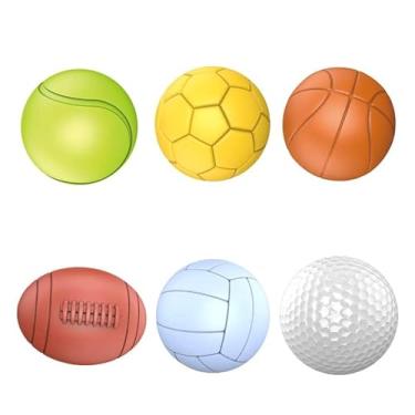 Imagem de Bolas sensoriais para bebês, bolas de borracha macia para crianças de 1 a 3 anos, brinquedos de banho sensoriais Montessori de 6 a 12 meses, bola de futebol infantil, bola de bebê esportiva e ao ar