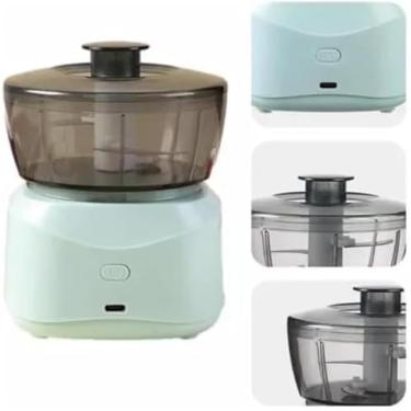 Imagem de Mini Processador Elétrico Food 250ml Portátil Sem Fio USB – Alho, Cebola e Temperos