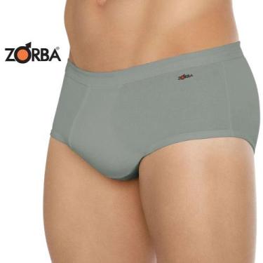Imagem de Kit 6 Cuecas Zorba Masculina Adulto 100% Algodão Com Abertura Intima, 